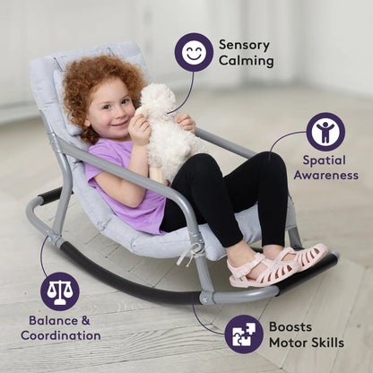 Sensory Rocking Chair for Kids – Soft & Comfortable Rocker for Play, Reading & Relaxing